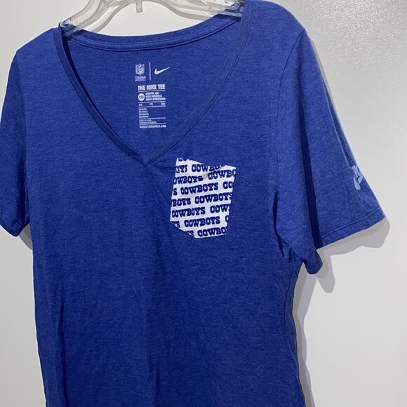 Riccardo Tisci x Nike Women's Blue White V-Neck Athletic Cut T-Shirt Size XXL - Picture 4 of 9